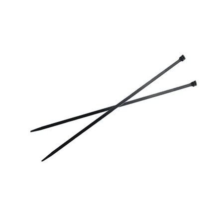 Burndy UV Black1 Nylon 6/6 Cable Tie, 1.75" Max. Bundle Dia, 50 Lbs, 8" Long, CT50175M0